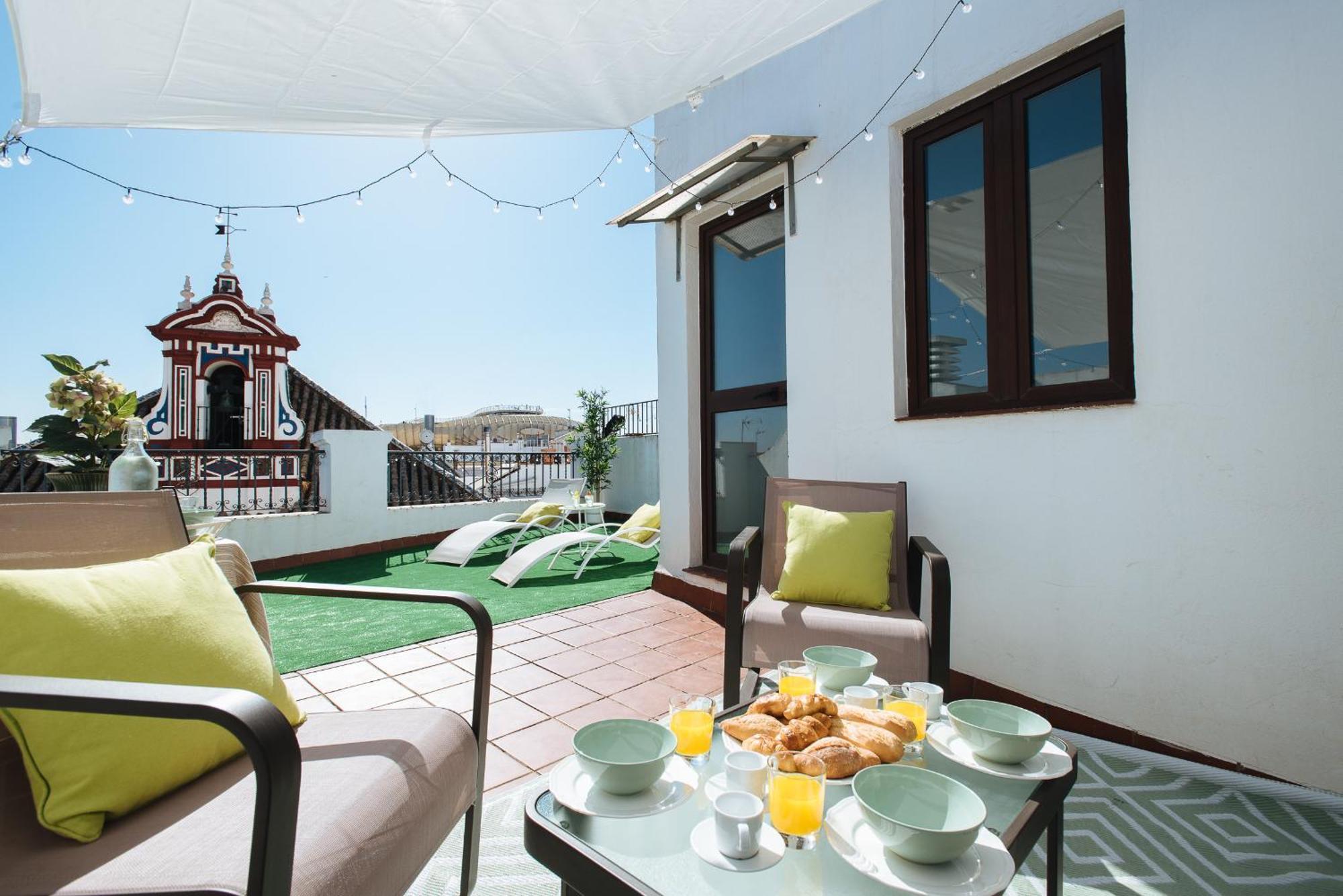 세비야 Hostly Orfila 3A-3B Exclusive Penthouse-Center-Fibre-Parking Optional 아파트 외부 사진